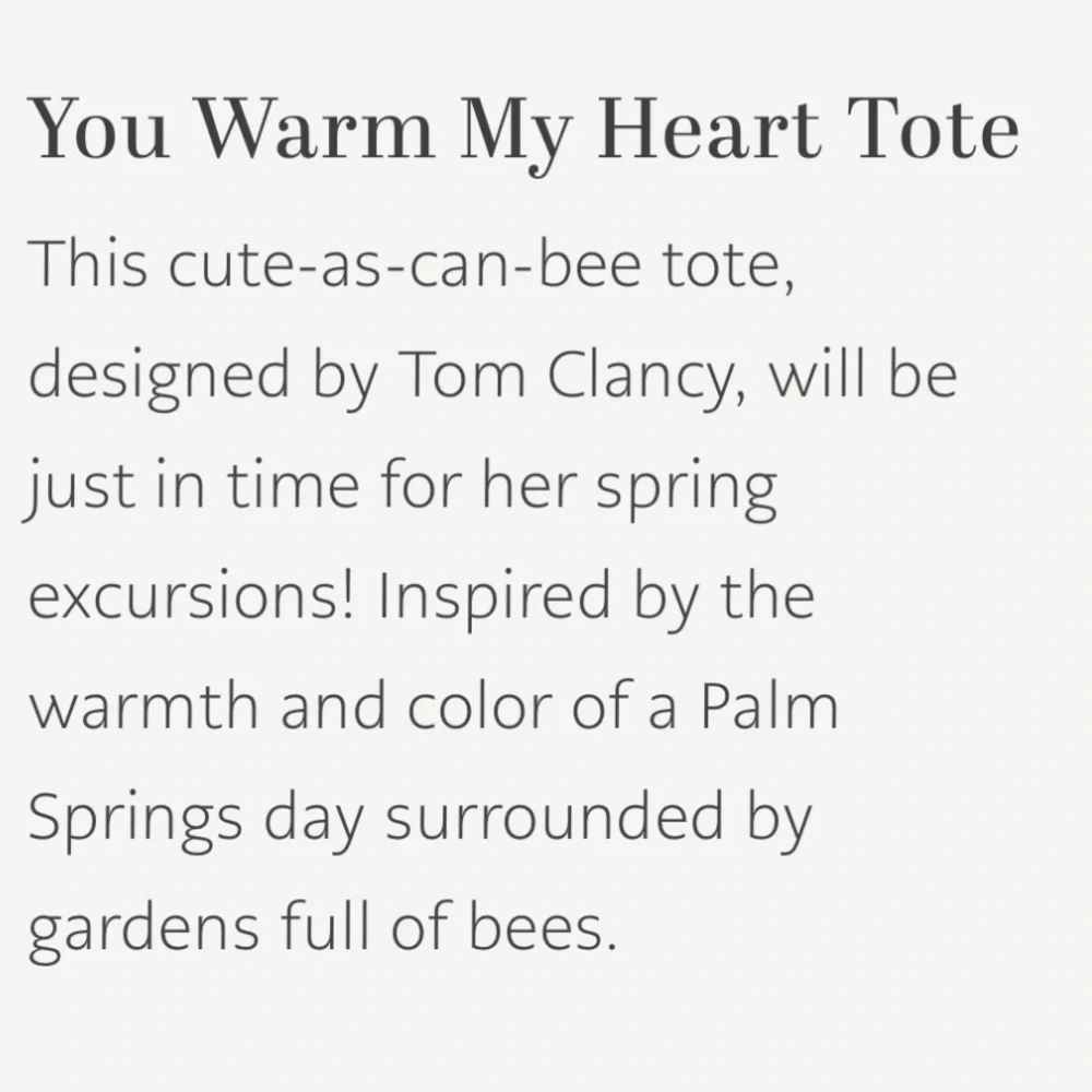 Brighton you warm my heart bee canvas tote bag